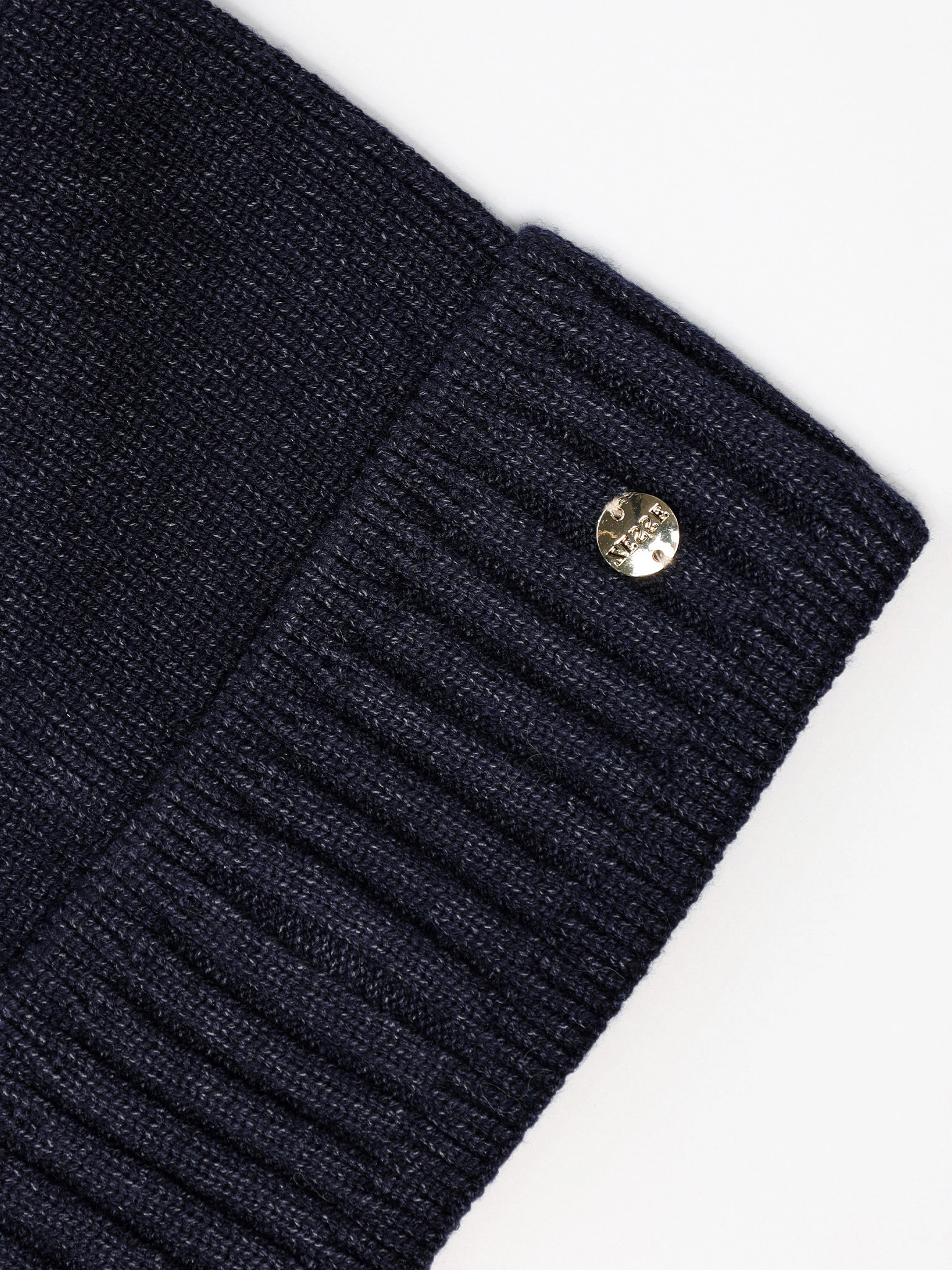 Шапка-бини из смесовой вискозы с отворотом в ассортименте